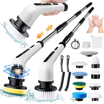 Electric rotating floor cleaner